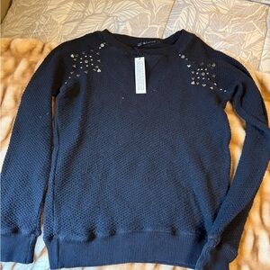 RARE Gypsy 05 Black Sweater/Sweatshirt with Studded Details